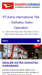 Mobile Screenshot of daihatsukarawang.com
